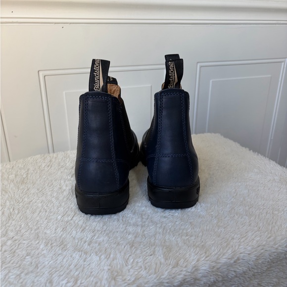 Blundstone Dark Blue Leather Chelsea Boots - Picture 4 of 8
